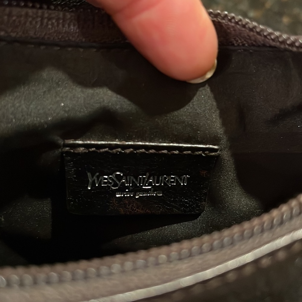 Ysl mini baguette leather shoulder bag - Picture 4 of 5